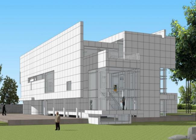 Sketchup文化模型|大师作品，多层现代文化建筑