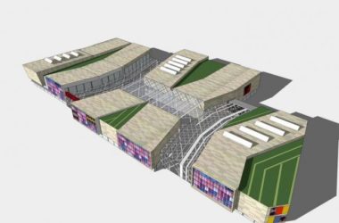 Sketchup商业模型|多层商业购物中心，现代风格-BIM建筑网