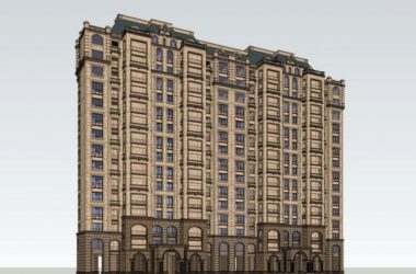 Sketchup住宅模型|高层住宅，居住建筑，古典风格，法式风格-BIM建筑网