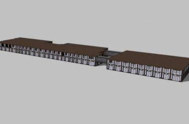 Sketchup商业模型|多层商业裙房，现代风格-BIM建筑网