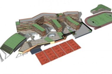 Sketchup学校模型|多层小学学校校园，教育建筑，现代风格-BIM建筑网