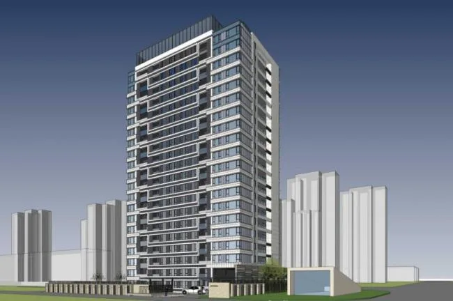 Sketchup住宅模型|高层住宅，现代风格，居住建筑