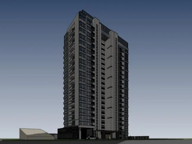 Sketchup住宅模型|高层住宅，现代风格，居住建筑