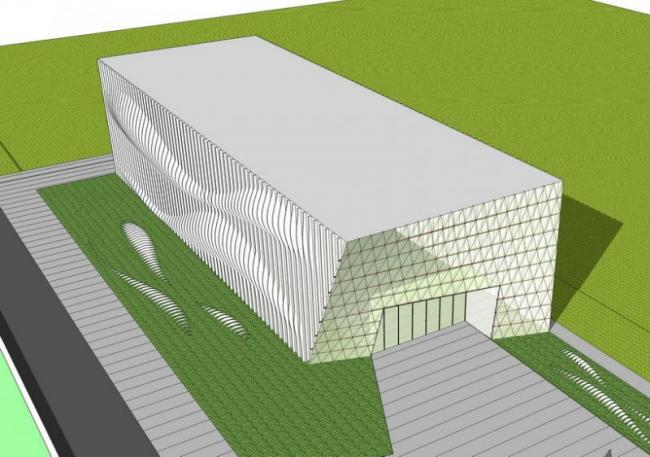 Sketchup文化模型|多层公园建筑，现代风格