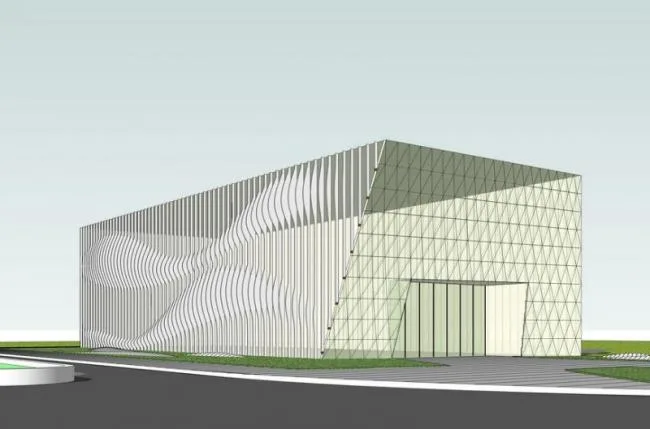 Sketchup文化模型|多层公园建筑，现代风格