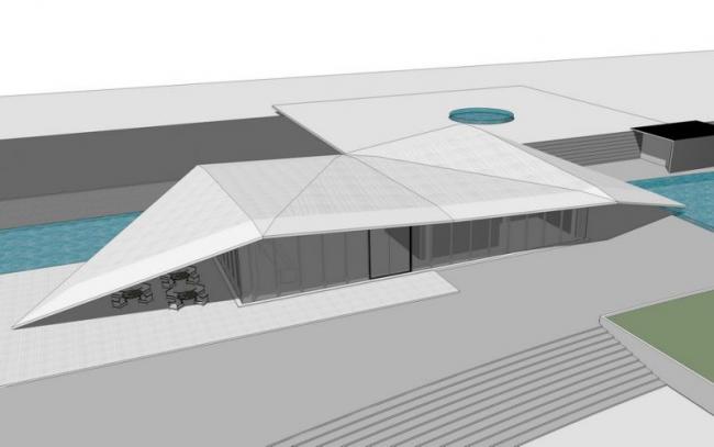 Sketchup文化模型|多层公园建筑，现代风格