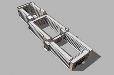 Sketchup学校模型|多层学校校园，教育建筑，现代风格-BIM建筑网