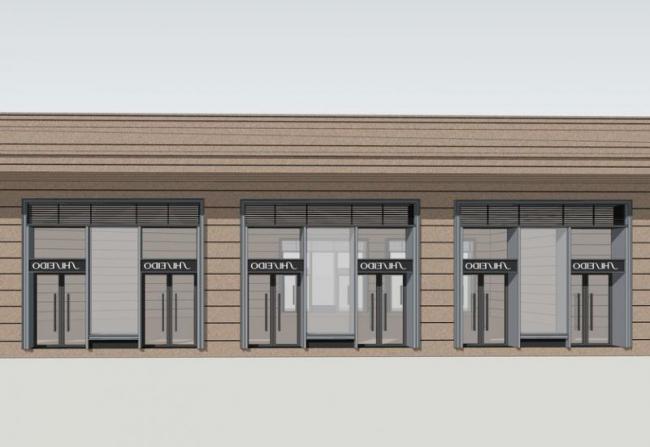 Sketchup商业模型|多层商业裙房，现代风格