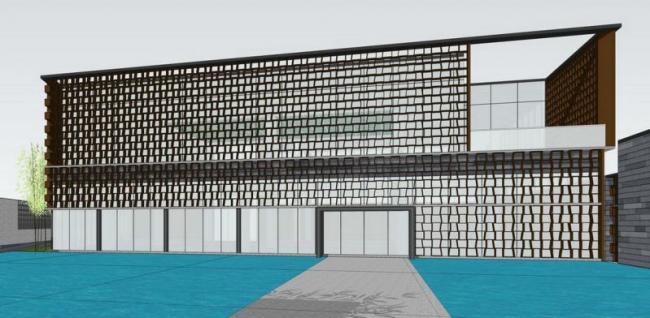 Sketchup商业模型|多层会所，新中式风格，商业建筑