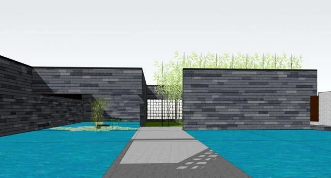 Sketchup商业模型|多层会所，新中式风格，商业建筑