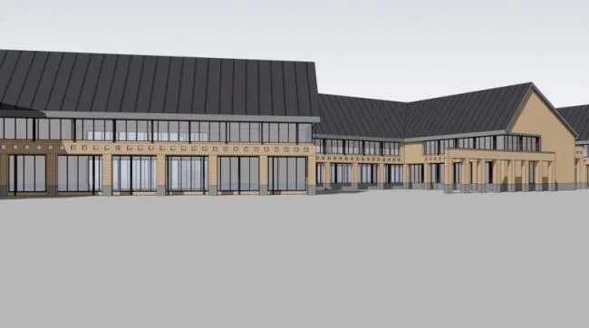 Sketchup商业模型|多层农场建筑，新古典风格