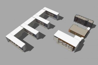Sketchup学校模型|多层学校中学，教育建筑，现代风格-BIM建筑网