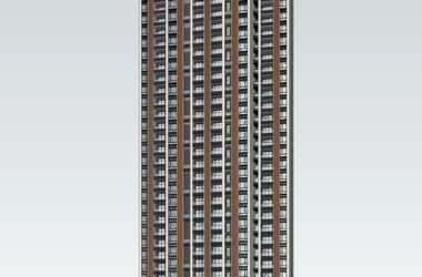 Sketchup住宅模型|高层住宅，现代风格，居住建筑-BIM建筑网
