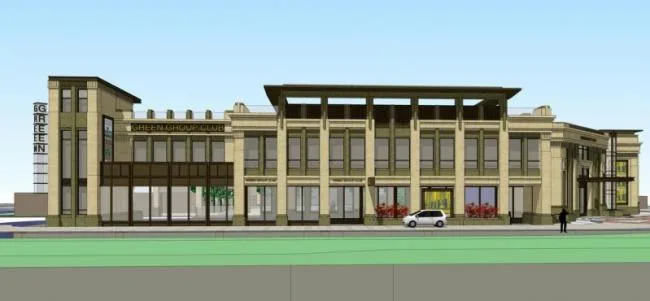 Sketchup商业模型|多层会所，商业建筑，新古典风格
