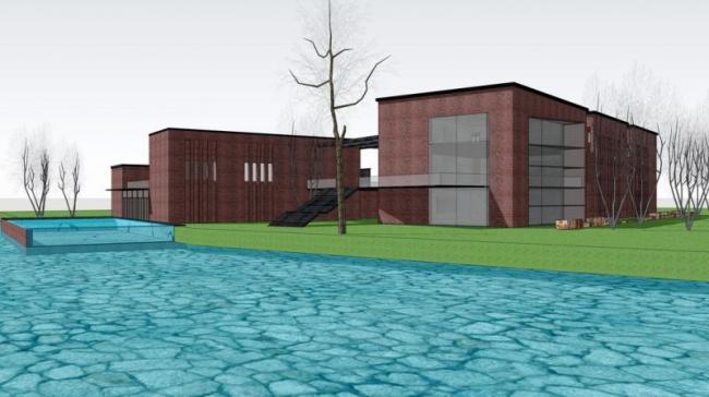 Sketchup商业模型|现代风格，多层会所