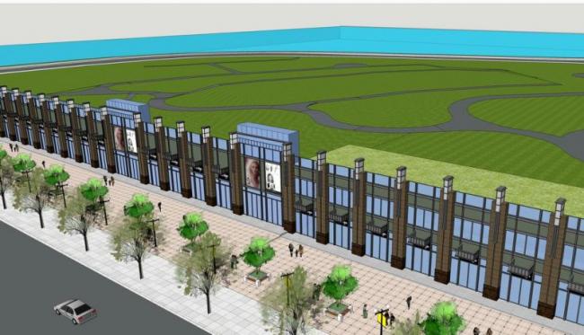 Sketchup商业模型|多层商业裙房，现代风格