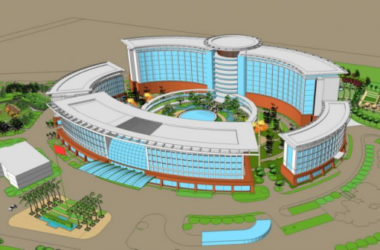 Sketchup医院模型|多高层混合医院，医疗建筑，现代风格-BIM建筑网