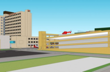 Sketchup医院模型|多高层混合医院，医疗建筑，现代风格-BIM建筑网