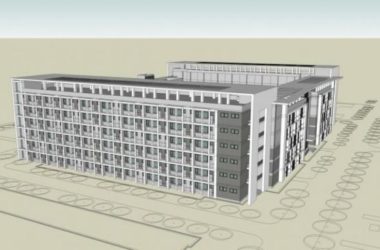 Sketchup住宅模型|多层员工宿舍公寓，现代风格-BIM建筑网