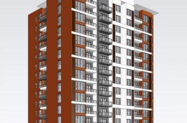 Sketchup住宅模型|中高层住宅，现代风格，居住建筑-BIM建筑网