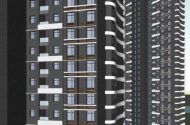 Sketchup住宅模型|高层住宅和办公楼，现代风格-BIM建筑网