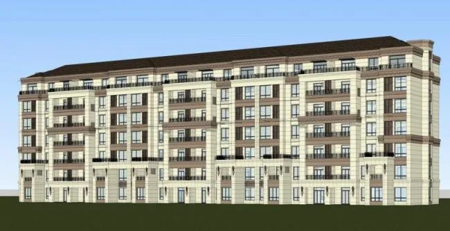 Sketchup住宅模型|多层住宅，法式风格，古典风格，居住建筑