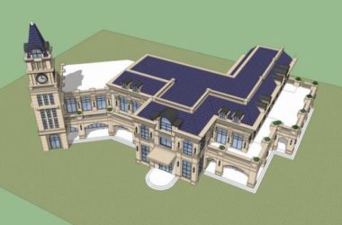 Sketchup商业模型|多层会所，商业，法式风格，古典风格-BIM建筑网