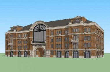 Sketchup商业模型|多层商业楼，英式风格，古典风格-BIM建筑网