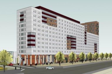 Sketchup住宅模型|多高层公寓宿舍楼，现代风格-BIM建筑网