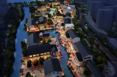 Sketchup商业模型|多层商业街，中式风格，青石中式园林建筑模型3dmax-BIM建筑网