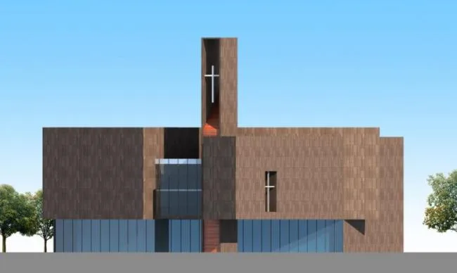 Sketchup文化模型|多层教堂，文化建筑，现代风格