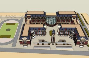 Sketchup学校模型|多层学校，校园教育建筑，欧式风格，古典风格-BIM建筑网