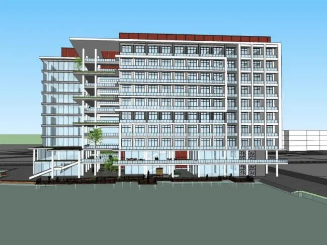 Sketchup学校模型|高层学校，校园教育建筑，现代风格