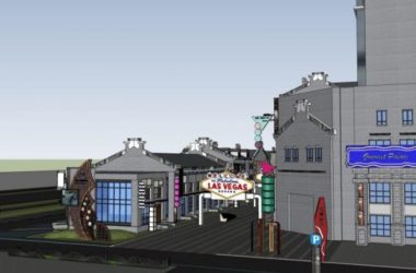 Sketchup商业模型|多层商业街，现代中式风格-BIM建筑网