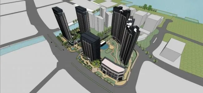 Sketchup住宅模型|高层公寓，现代风格