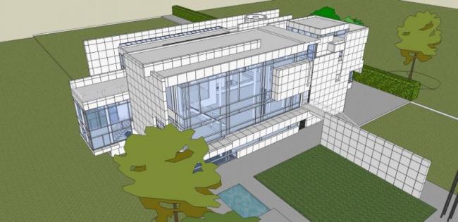 Sketchup商业模型|多层会所，现代风格