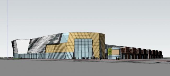 Sketchup商业模型|多层商城，现代风格