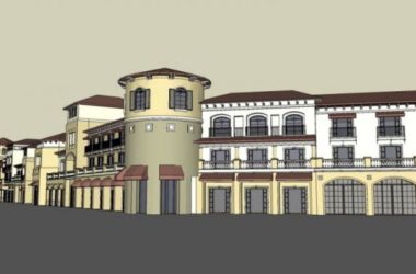 Sketchup商业模型|多层商业街，欧式西班牙，古典风格-BIM建筑网