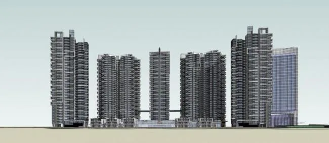 Sketchup住宅模型|高层住宅，现代风格