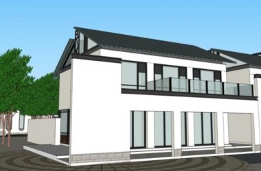 Sketchup商业模型|会所，现代中式风格-BIM建筑网