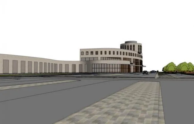 Sketchup车站路桥|多层汽车客运站，现代风格