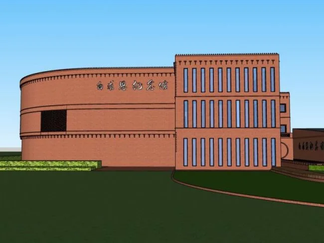 Sketchup文化模型|多层纪念馆，文化建筑，现代风格