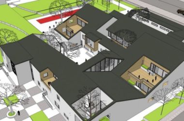 Sketchup学校模型|幼儿园，校园教育建筑，现代风格-BIM建筑网