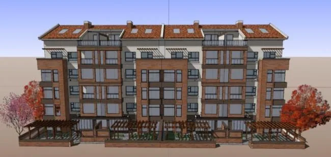 Sketchup住宅模型|多层住宅，古典风格