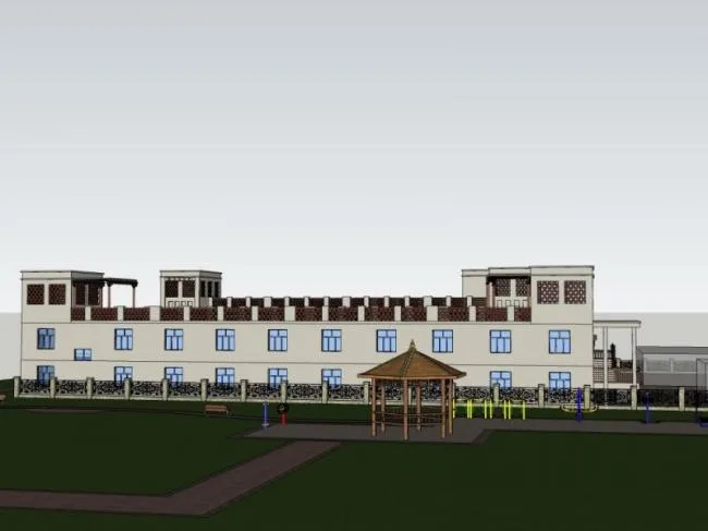 Sketchup酒店模型|多层旅馆，现代风格