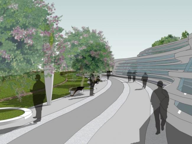 Sketchup景观模型|会所景观，现代风格