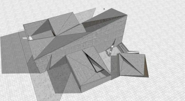 Sketchup文化模型|多层教堂，文化建筑，现代风格