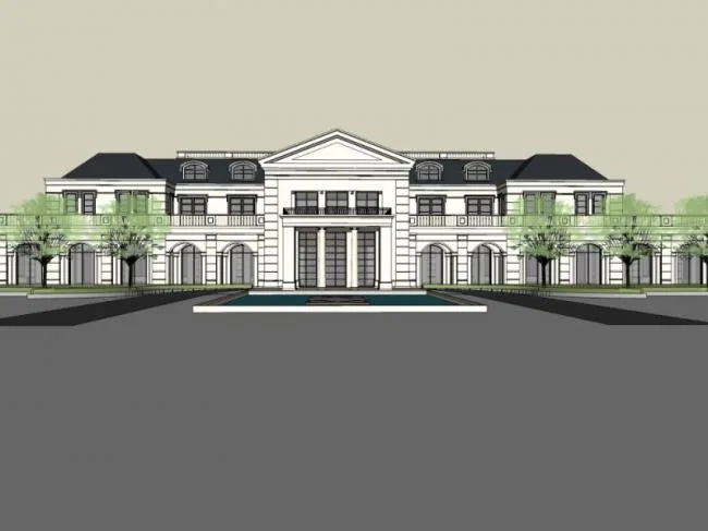 Sketchup商业模型|会所，法式，古典风格