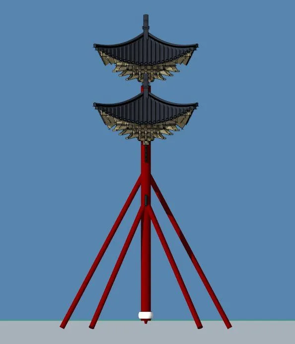 Sketchup古建筑模型|牌楼，古建，中式风格