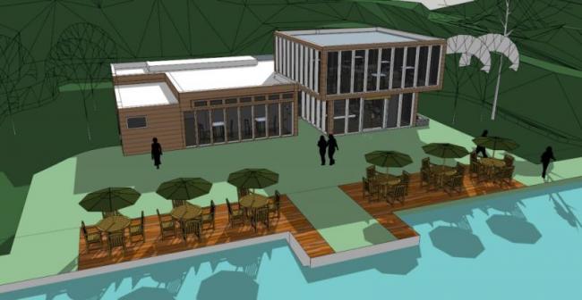 Sketchup商业模型|餐厅，现代风格